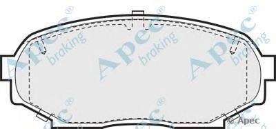 Комплект тормозных колодок, дисковый тормоз APEC braking PAD746
