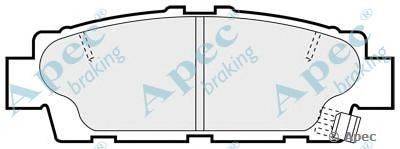 Комплект тормозных колодок, дисковый тормоз APEC braking PAD786