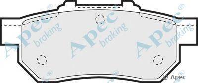Комплект тормозных колодок, дисковый тормоз APEC braking PAD811