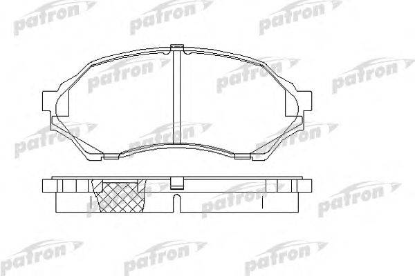 Комплект тормозных колодок, дисковый тормоз PATRON PBP1455