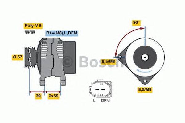 Генератор BOSCH 0124525094