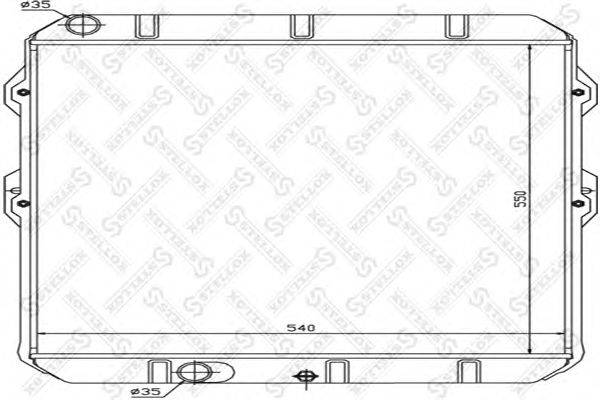 Радиатор, охлаждение двигателя STELLOX 10-26366-SX