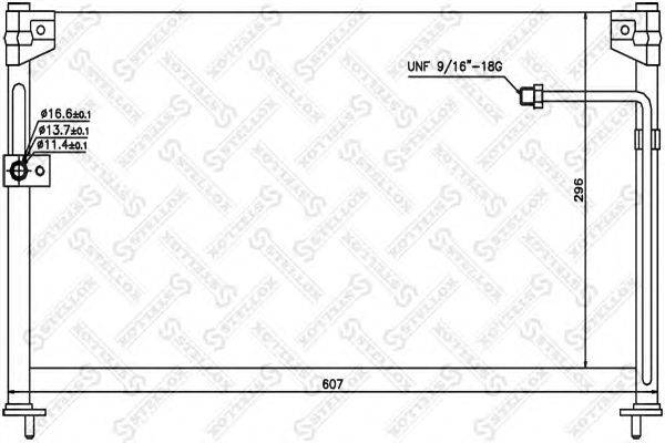 Конденсатор, кондиционер STELLOX 10-45313-SX