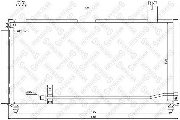 Конденсатор, кондиционер STELLOX 10-45526-SX