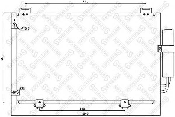 Конденсатор, кондиционер STELLOX 10-45537-SX