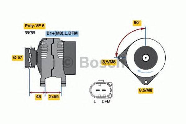 Генератор BOSCH 4735