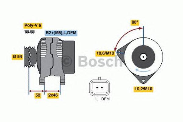 Генератор BOSCH 0 986 047 360