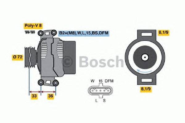 Генератор BOSCH 4782