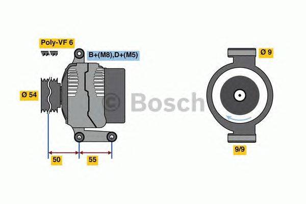 Генератор BOSCH 0986048771