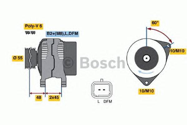 Генератор BOSCH 4909