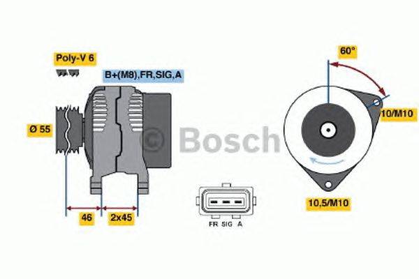 Генератор BOSCH 0986049151