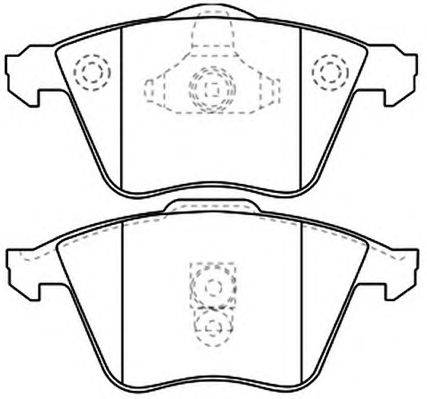 Комплект тормозных колодок, дисковый тормоз ASVA AKDC-0334