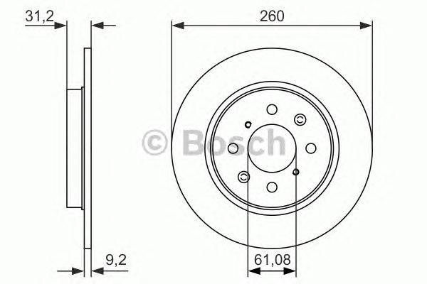 Тормозной диск BOSCH 0 986 479 051