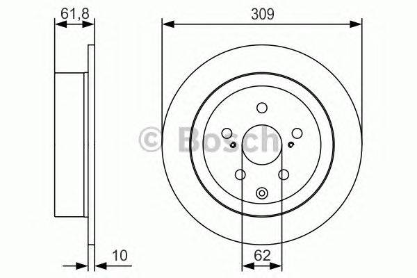 Тормозной диск BOSCH BD1802