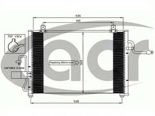 Конденсатор, кондиционер ACR 300607