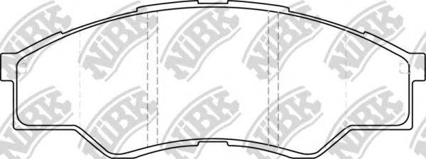 Комплект тормозных колодок, дисковый тормоз NiBK PN1801