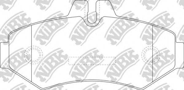 Комплект тормозных колодок, дисковый тормоз NiBK PN0135