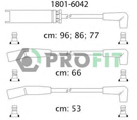 Комплект проводов зажигания PROFIT 1801-6042