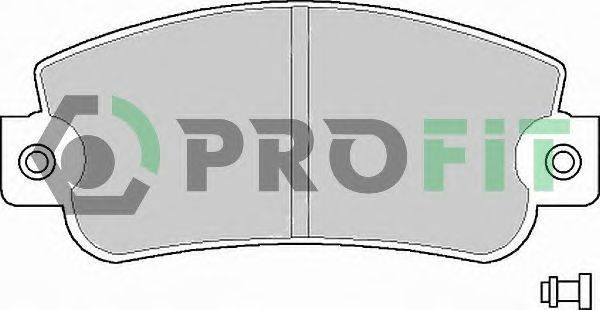 Комплект тормозных колодок, дисковый тормоз PROFIT 50000346