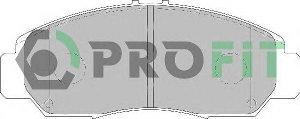 Комплект тормозных колодок, дисковый тормоз PROFIT 5000-1669