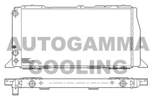 Радиатор, охлаждение двигателя AUTOGAMMA 100045