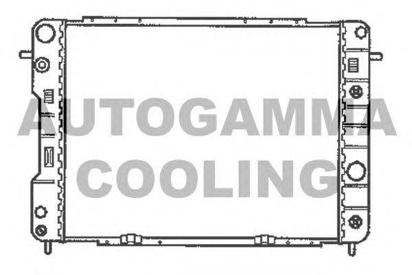 Радиатор, охлаждение двигателя AUTOGAMMA 102257