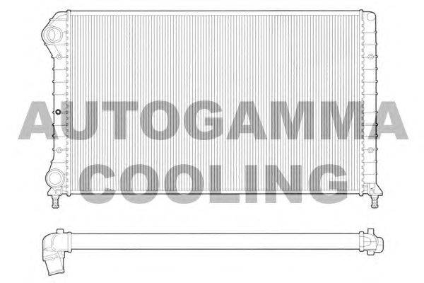 Радиатор, охлаждение двигателя AUTOGAMMA 102961