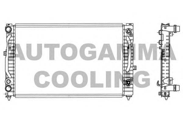Радиатор, охлаждение двигателя AUTOGAMMA 103067