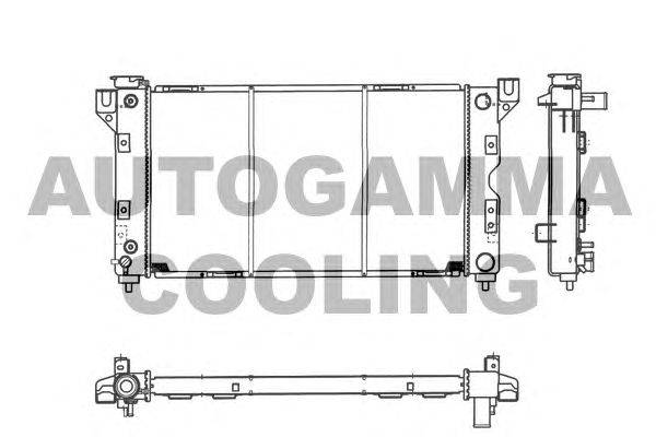 Радиатор, охлаждение двигателя AUTOGAMMA 103636