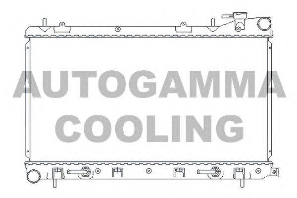 Радиатор, охлаждение двигателя AUTOGAMMA 107054