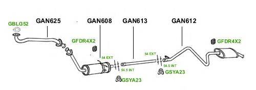 Система выпуска ОГ GT Exhaust 1077