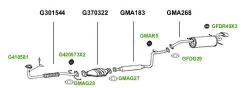 Система выпуска ОГ GT Exhaust 1102