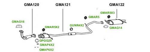 Система выпуска ОГ GT Exhaust 1107