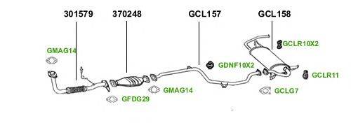 Система выпуска ОГ GT Exhaust 1253