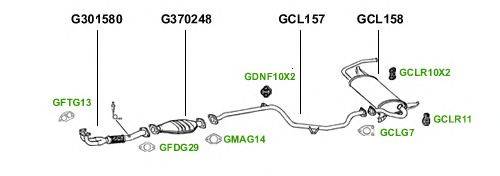 Система выпуска ОГ GT Exhaust 1256