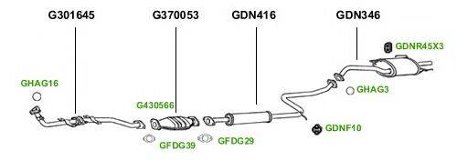 Система выпуска ОГ GT Exhaust 1406