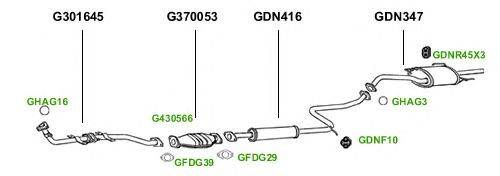 Система выпуска ОГ GT Exhaust 1407