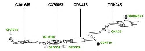 Система выпуска ОГ GT Exhaust 1408