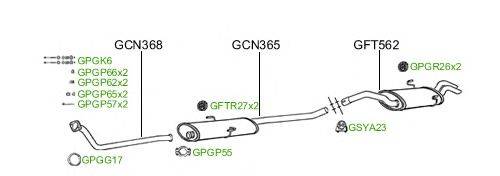 Система выпуска ОГ GT Exhaust 162