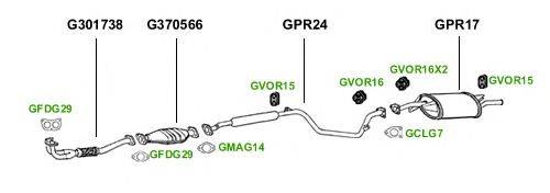 Система выпуска ОГ GT Exhaust 1747