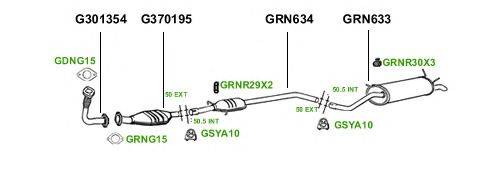 Система выпуска ОГ GT Exhaust 1866