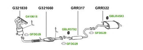 Система выпуска ОГ GT Exhaust 1963