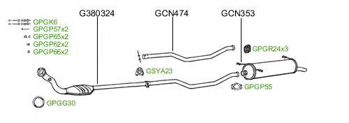 Система выпуска ОГ GT Exhaust 200