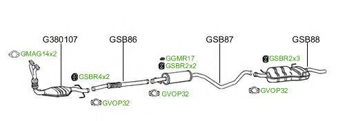 Система выпуска ОГ GT Exhaust 2041