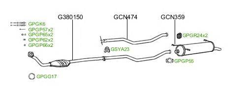 Система выпуска ОГ GT Exhaust 212