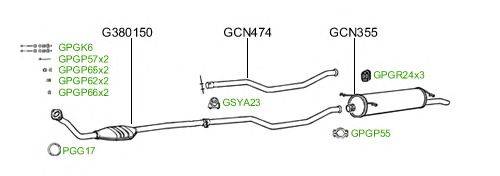 Система выпуска ОГ GT Exhaust 214