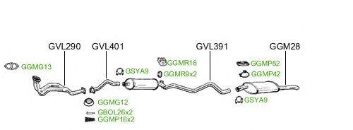 Система выпуска ОГ GT Exhaust 2325