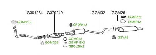 Система выпуска ОГ GT Exhaust 2408