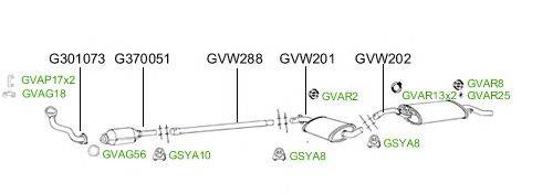 Система выпуска ОГ GT Exhaust 2728