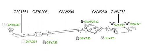 Система выпуска ОГ GT Exhaust 2766